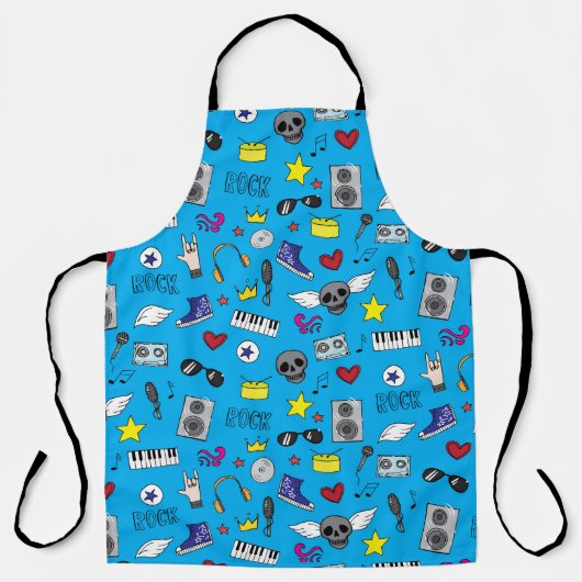 Tablier Motif Ado Rock Emo Music (Recto)