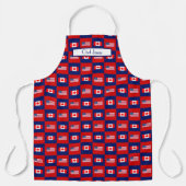 Tablier Motif alterné de drapeau USA Canada (Recto)
