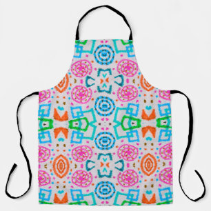 Tablier Motif américain. Impression Ikat transparente. Mod