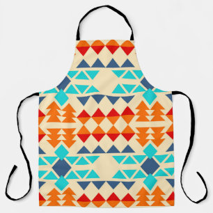 Tablier Motif amérindien sans soudure rhombus et tr