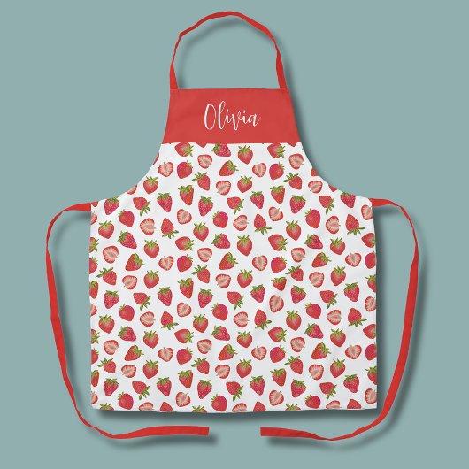 Tablier Motif amusant de fraise