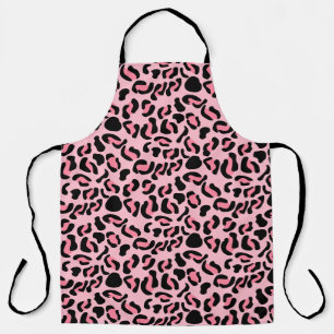 Tablier Motif animal léopard rose moderne