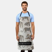 Tablier Motif animal sauvage de la Jungle Leopard (Porté)