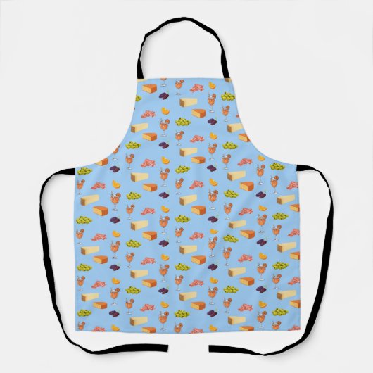 Tablier Motif Aperol et Fromage (Recto)