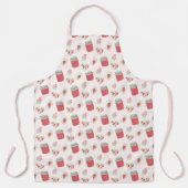 Tablier Motif aquarelle de fraise (Recto)