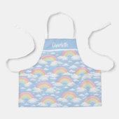 Tablier Motif Arc-en-ciel et Nuage (Recto)