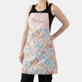 Tablier Motif arc-en-ciel rose pastel mignon (Insitu)