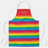 Tablier Motif arc-en-ciel simple (Recto)