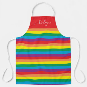 Tablier Motif arc-en-ciel simple