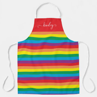 Tablier Motif arc-en-ciel simple