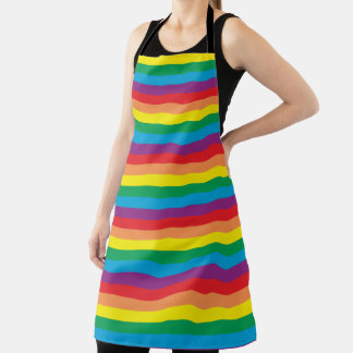 Tablier Motif arc-en-ciel simple