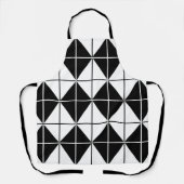 Tablier Motif Argyll Noir et Blanc (Recto)