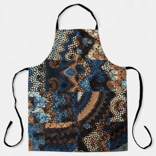 Tablier Motif arrière - plan sans couture. Art mosaïque mo
