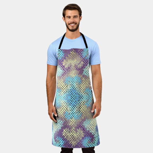 Tablier Motif arrière - plan sans couture. Imitation d'un (Porté)