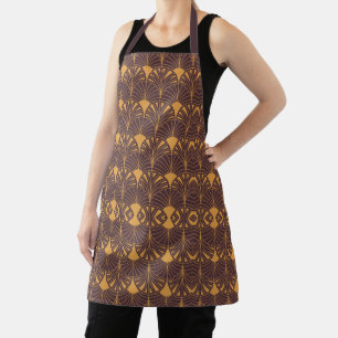 Tablier Motif Art Déco avec motifs en forme d'éventail