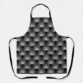 Tablier Motif art déco noir et blanc (Recto)