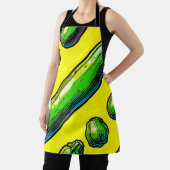 Tablier Motif Art Pop Néon Courgette (Insitu)