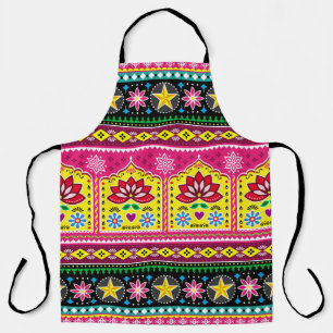 Tablier Motif artisanal artisanal artisanal floral sans so