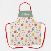 Tablier Motif aux fruits mignons (Recto)