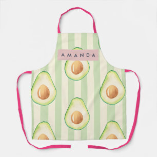 Tablier Motif Avocat Kawaii Personnalisé