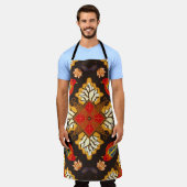 Tablier Motif batik indonésien avec flo très distinctif (Porté)