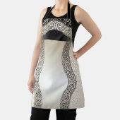 Tablier Motif "Beige & Noir" Taille moyenne (Insitu)