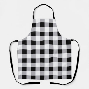 Tablier Motif blanc gris gris