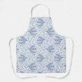 Tablier Motif bleu Dove Bird (Recto)