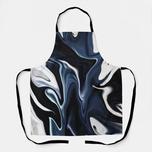 Tablier Motif bleu flou (Recto)