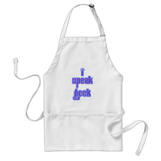 Tablier Motif bleu je parle le geek
