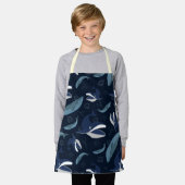 Tablier Motif Blue Ocean Whales (Porté)