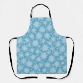 Tablier Motif Blue Snowflake (Recto)