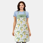 Tablier Motif botanique de fruit de citron Citrus Monogram (Porté)