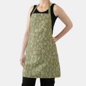 Tablier Motif botanique Olive Green - Apron (Insitu)