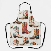 Tablier Motif bottes Cowboy (Recto)