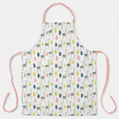 Tablier Motif Cactus & Llamas (Recto)