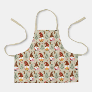 Tablier Motif cadeau Noël Gnomes