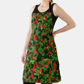 TABLIER MOTIF CAMO DE NOËL ROUGE ET VERT (Insitu)