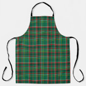 Tablier Motif carreau de Noël vert-23914 (Recto)