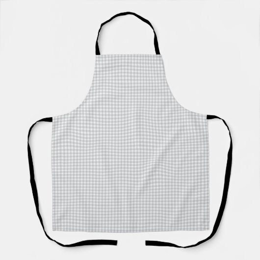 Tablier Motif carreaux gris  (Recto)