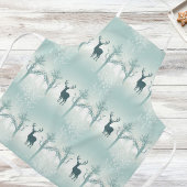 Tablier Motif cerfs et arbres