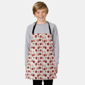 Tablier Motif Cerise Moderne (Porté)