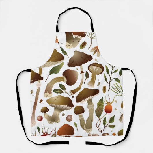 Tablier Motif champignon (Recto)