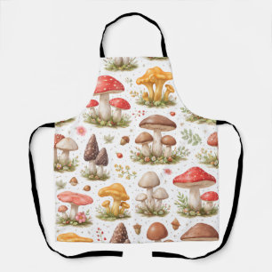 Tablier Motif Champignon Fantaisiste – Botanique Vintage