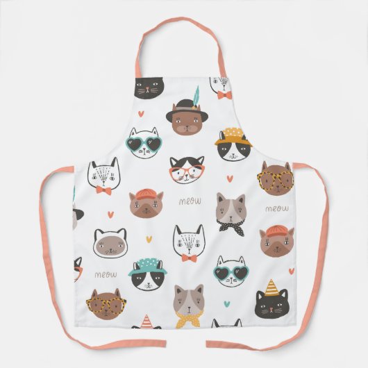 Tablier motif chats (Recto)