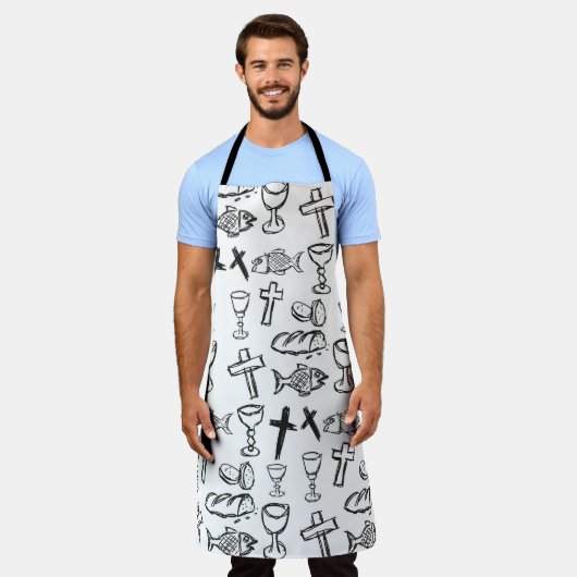 Tablier Motif chrétien (Porté)