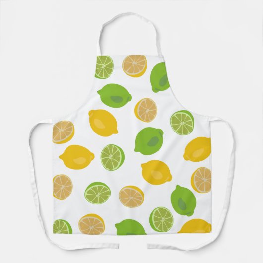 Tablier Motif citron et citron vert (Recto)