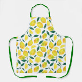 Tablier Motif citron jaune aquarelle (Recto)