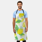Tablier Motif citron sans aquarelle avec fruits et (Porté)