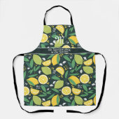 Tablier Motif citron vert noir Monogram (Recto)